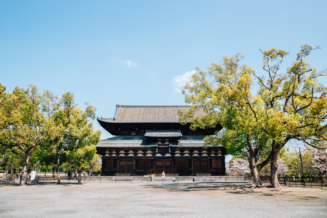 Toji temple traditional architecture in Kyoto, Japan